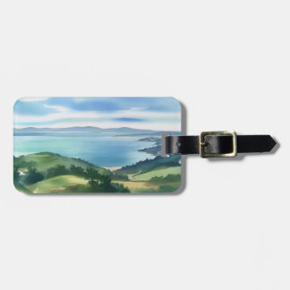 Coastal Watercolor Luggage Tag Gepäckanhänger