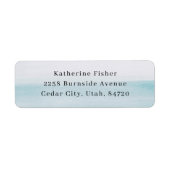 Coastal Wedding | Nautical Blue Watercolor Address (Vorne)