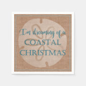 Coastal Weihnachtszeitung Cocktail Napkin Serviette (Vorderseite)