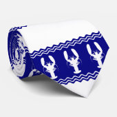 Coastal White Stripe Humster Muster Krawatte (Gerollt)