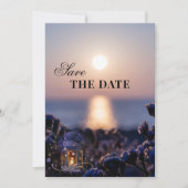 Coastal Winter Wedding Save the Date Card (Vorderseite)