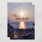 Coastal Winter Wedding Save the Date Card (Vorne/Hinten)
