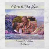 Coastal Yelapa freut sich auf unsere Liebe 1620 Weinetikett (Einzelnes Label)