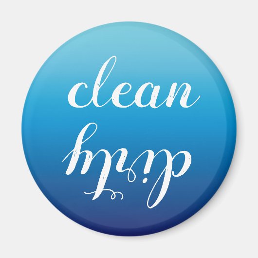 Coastal Zuhause Bright Ocean Blue Geschirrspülmasc Magnet (Vorne)