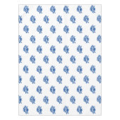 Coastblue white pattern Moderner Sommerspass Tischdecke (Vorderseite)