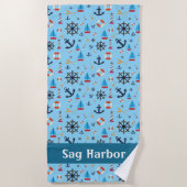 Coastcape Nautical Beach Handtuch (Vorderseite)