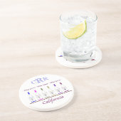 COASTER_CALIFORNIA WEIN-LIEBHABER, MONOGRAMM UNTERSETZER (Seite)