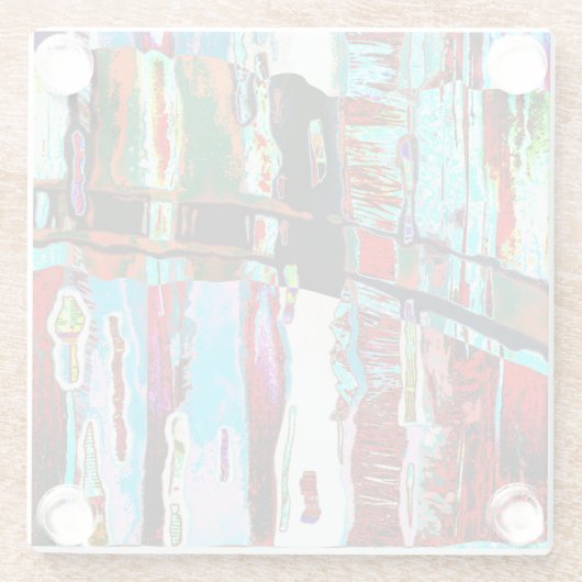 Coaster – Collapse Reflection Abstract Design Glasuntersetzer (Rückseite)