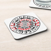 Coaster Dartboard Card Design Getränkeuntersetzer (Linke Seite)