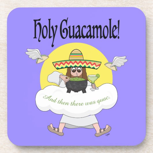 Coaster des heiligen Guacamole Getränkeuntersetzer (Vorderseite)
