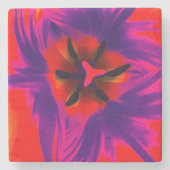 Coaster, floral design, tulip steinuntersetzer (Vorderseite)