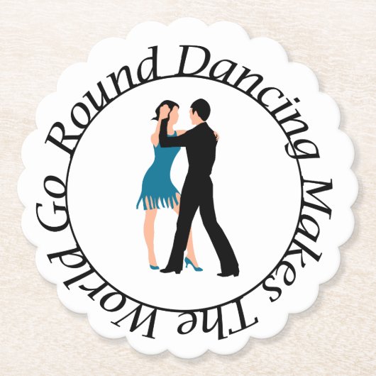Coaster for the Round Danceer Untersetzer (Vorderseite)