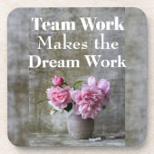 Coaster für Team-Arbeitsbehandlungen Getränkeuntersetzer (Vorderseite)
