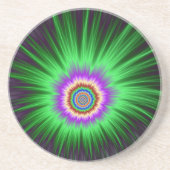 Coaster Green Star Burst Sandstein Untersetzer (Vorne)