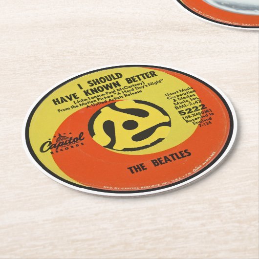 Coaster - I Should Have Known Better Runder Pappuntersetzer (Angewinkelt)