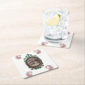 Coaster Katzen Rechteckiger Pappuntersetzer (Vor Ort)