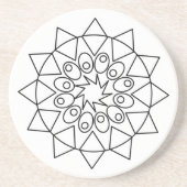 Coaster - Mandala zum Ausmalen Getränkeuntersetzer (Vorne)