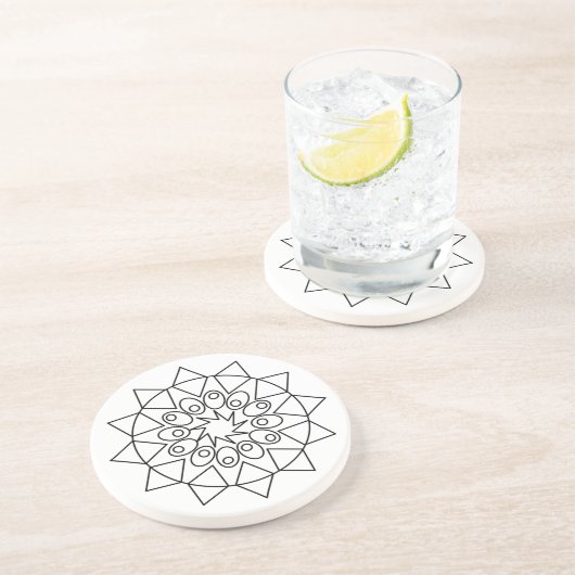 Coaster - Mandala zum Ausmalen Getränkeuntersetzer (Seite)