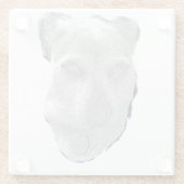 Coaster – Minimalist Pup Graphic Glasuntersetzer (Rückseite)