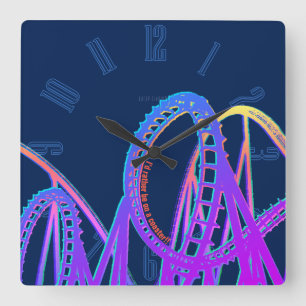 Coaster Quadratische Wanduhr