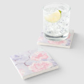 Coaster : Rosenpedale Steinuntersetzer (Seitenansicht)