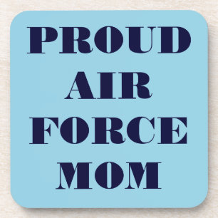 Coaster Set Proud Air Force Mom Getränkeuntersetzer