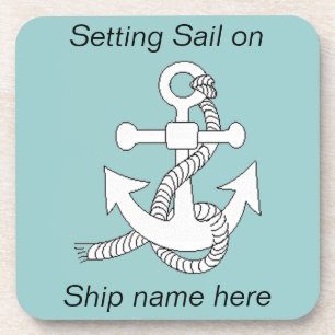Coaster-Set - Schiffshaken Getränkeuntersetzer