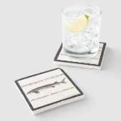 COASTER - STURGEON SHORTNOSE - acigifts@yahoo.com Steinuntersetzer (Seitenansicht)