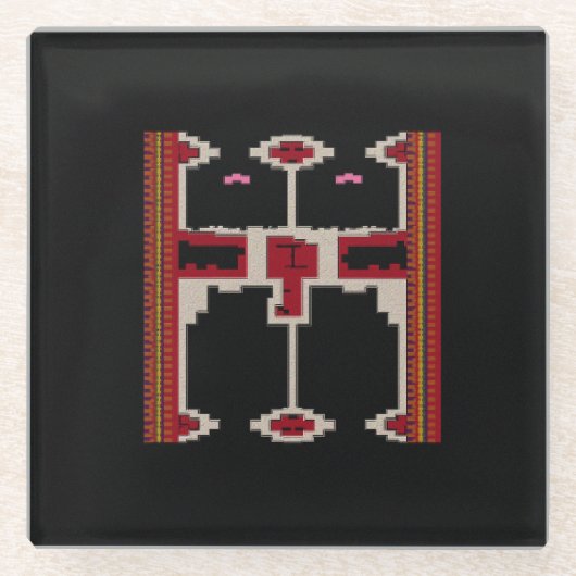 Coaster with Design of Borneo Glasuntersetzer (Vorderseite)