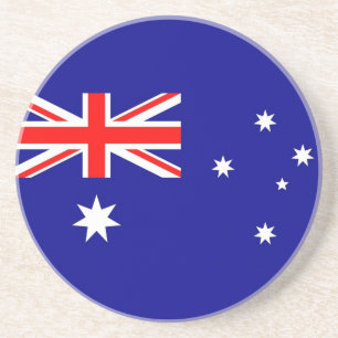Coaster with Flag of the Australia Getränkeuntersetzer