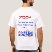 CoasterCounter.com 700+ Verein T-Shirt (Rückseite)