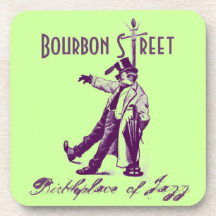 Coasters Bourbon Street NOLA Geburtsort des Jazz Untersetzer