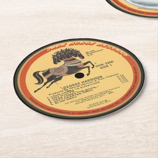 Coasters - George Harrison Runder Pappuntersetzer (Angewinkelt)