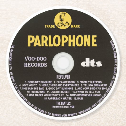 Coasters - Revolver Runder Pappuntersetzer (Vorderseite)