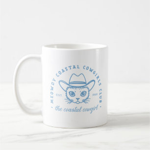 Coastgirl ästhetische Ost-Küste Katzenblau Kaffeetasse
