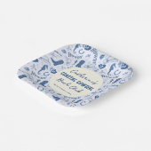 Coastgirl Bach Club Fun Muster Pappteller (Gewinkelt)