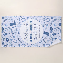 Coastgirl Bach Club Fun Muster Strandtuch