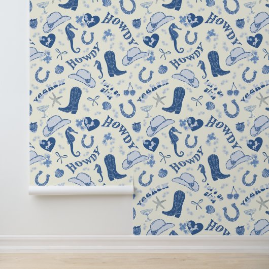 Coastgirl Bach Club Fun Muster Tapete (Anwendung)