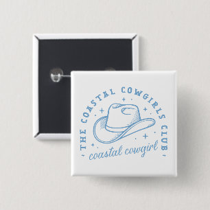 Coastgirl Hut Westküste blaue Ästhetik Button