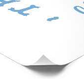 Coastgirl Hut Westküste blaue Ästhetik Poster (Ecke)