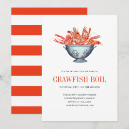 Coastic Chic Red CRAWFISH Seafood Boil Party