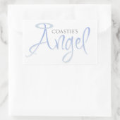 Coastie-Engel Rechteckiger Aufkleber (Tasche)