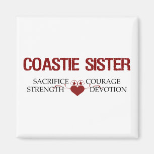 Coastie Schwester-Opfer, Stärke, Mut Magnet