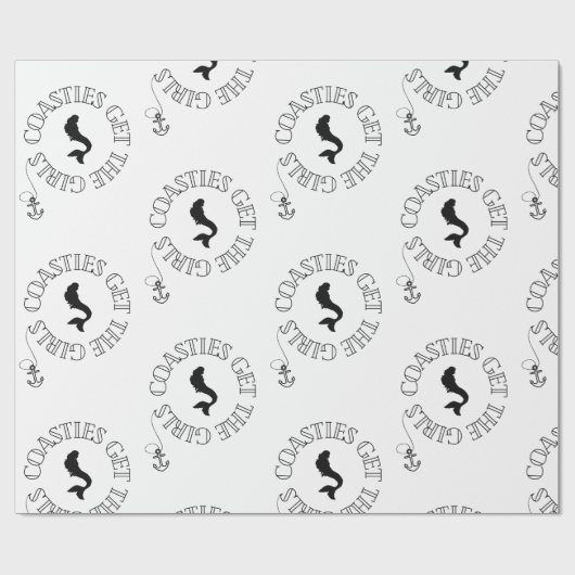 Coasties holen die Mädchen zum Wrapping Paper Geschenkpapier (Flach)