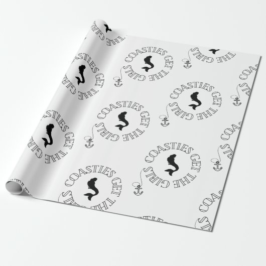 Coasties holen die Mädchen zum Wrapping Paper Geschenkpapier (Ungerollt)