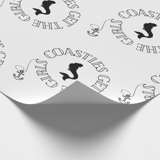 Coasties holen die Mädchen zum Wrapping Paper Geschenkpapier (Ecke)