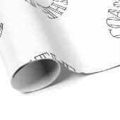 Coasties holen die Mädchen zum Wrapping Paper Geschenkpapier (Rolleneckpunkt)