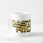 Coastland Ride - name logo Kaffeetasse (Vorderseite Links)