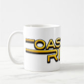 Coastland Ride - name logo Kaffeetasse (Links)