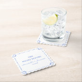 Coastle Chic Blue Personalisierte Probe Abendessen Untersetzer (Vor Ort)